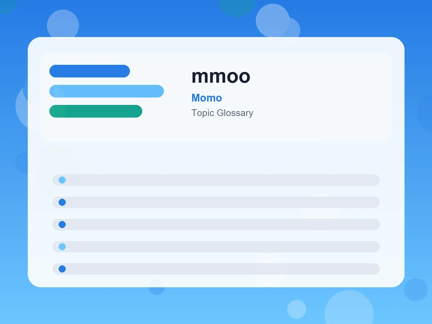 Momo mmoo guide visual
